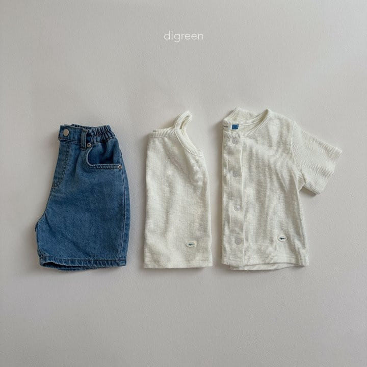 Digreen - Korean Children Fashion - #prettylittlegirls - Bermuda Denim Pants - 9