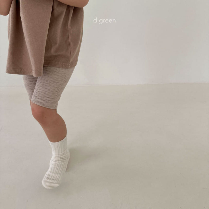 Digreen - Korean Children Fashion - #todddlerfashion - Waffle Short Leggings - 2