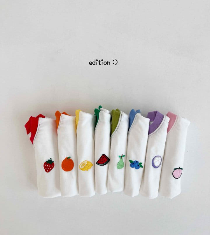 Edition - Korean Children Fashion - #childofig - Fruit Top Bottom Set - 5