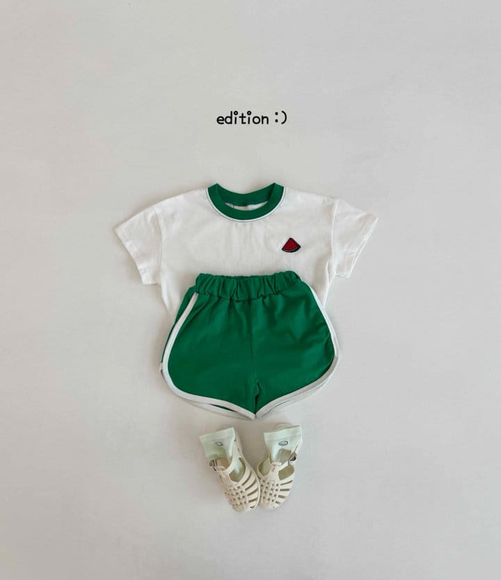 Edition - Korean Children Fashion - #kidsshorts - Fruit Top Bottom Set - 10