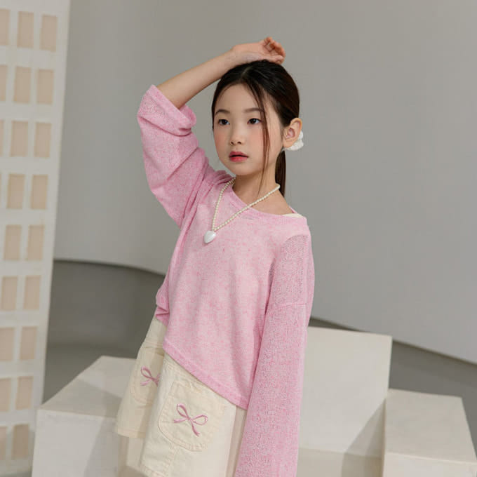 Ellymolly - Korean Children Fashion - #Kfashion4kids - Topping Crop Long Sleeve Tee