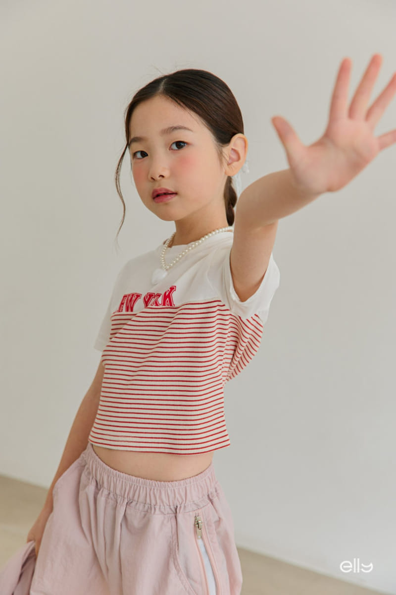 Ellymolly - Korean Children Fashion - #Kfashion4kids - New York Mix Crop Tee - 10