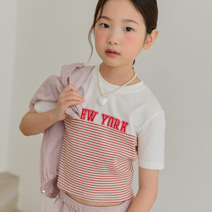 Ellymolly - Korean Children Fashion - #childofig - New York Mix Crop Tee