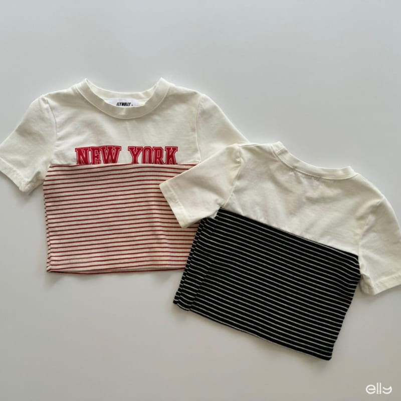 Ellymolly - Korean Children Fashion - #childofig - New York Mix Crop Tee - 2