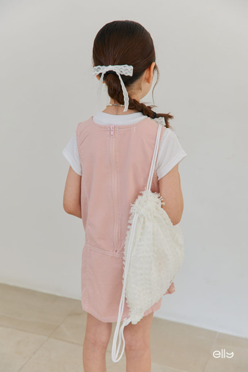 Ellymolly - Korean Children Fashion - #childofig - Pocket Ribbon One-Piece - 10