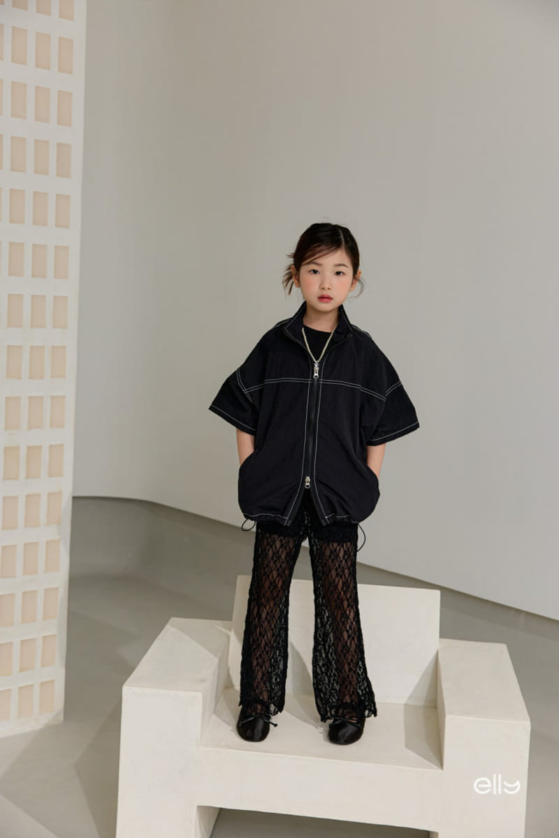 Ellymolly - Korean Children Fashion - #childofig - See Through Lace Boots Cut Pants - 7