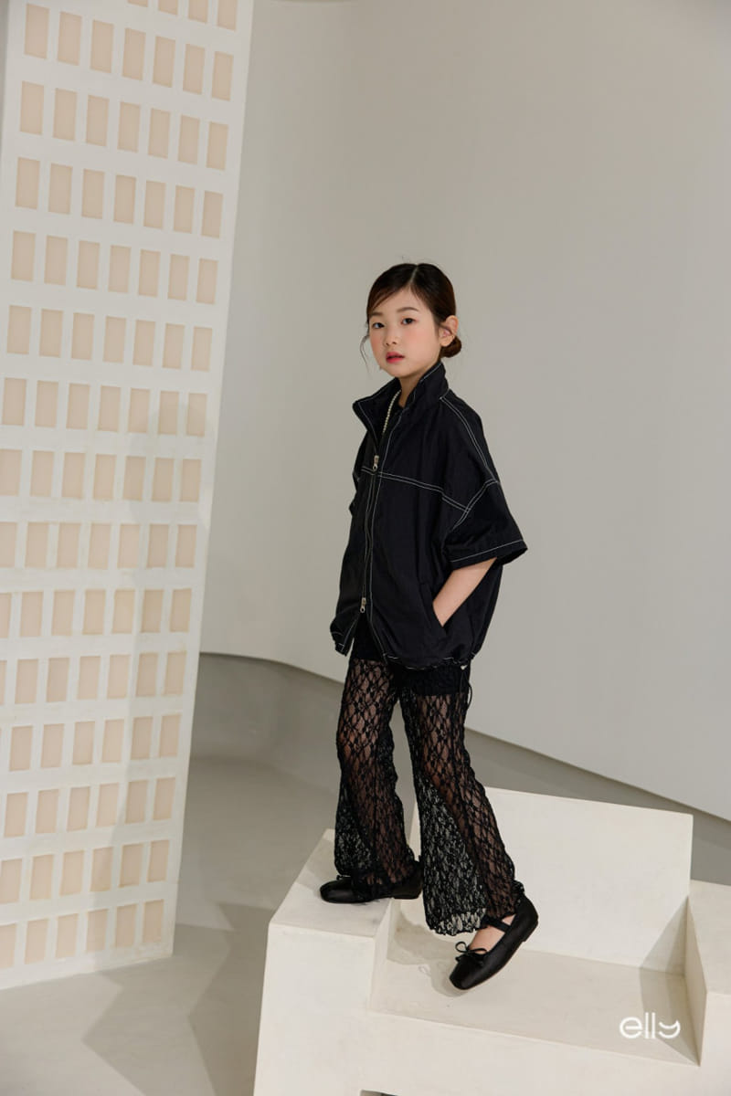 Ellymolly - Korean Children Fashion - #childofig - See Through Lace Boots Cut Pants - 8