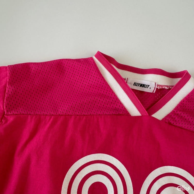 Ellymolly - Korean Children Fashion - #childrensboutique - Mesh V Neck Tee - 6