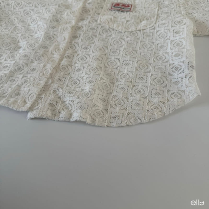 Ellymolly - Korean Children Fashion - #childrensboutique - Cube Lace Shirt - 5