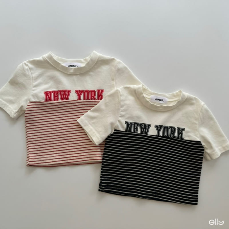Ellymolly - Korean Children Fashion - #childrensboutique - New York Mix Crop Tee - 3