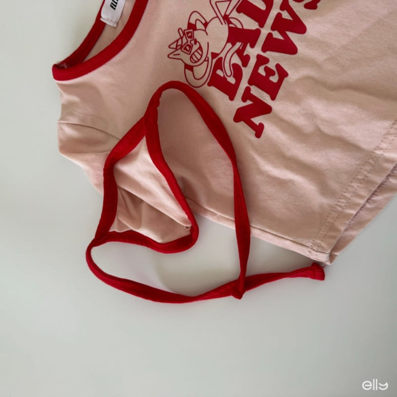 Ellymolly - Korean Children Fashion - #childrensboutique - Sleeve Ribbon Crop Tee - 8