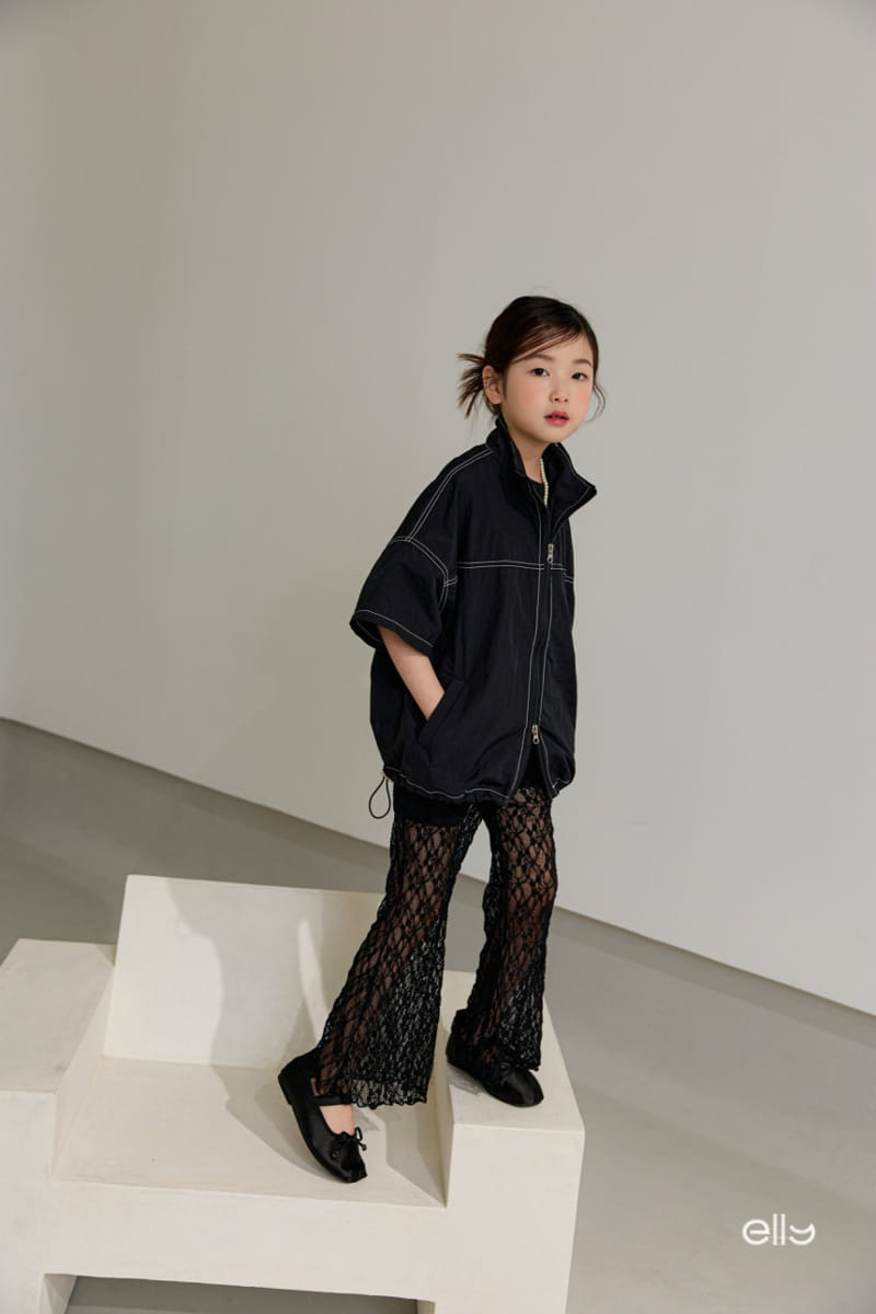 Ellymolly - Korean Children Fashion - #childrensboutique - See Through Lace Boots Cut Pants - 9