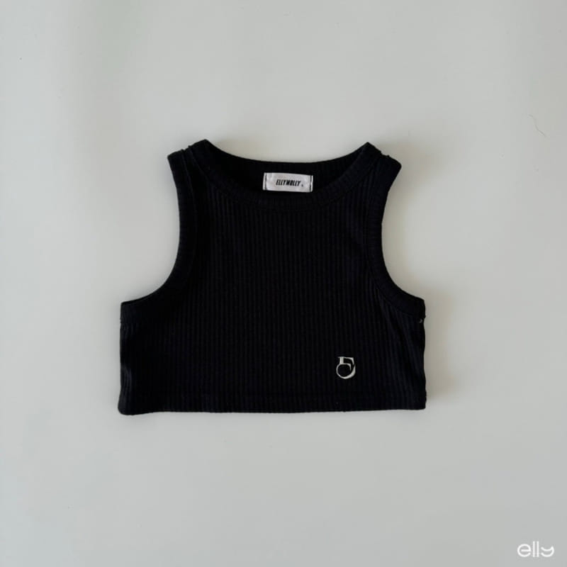 Ellymolly - Korean Children Fashion - #designkidswear - Vanilla Crop Sleeveless Tee - 3
