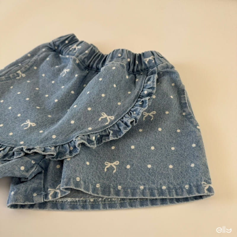 Ellymolly - Korean Children Fashion - #designkidswear - Frill Wrap Shorts - 5