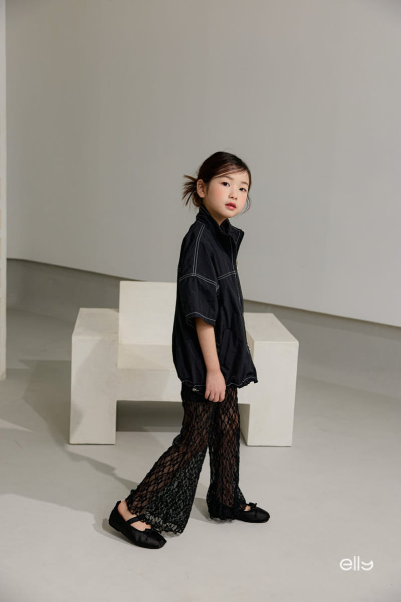 Ellymolly - Korean Children Fashion - #designkidswear - See Through Lace Boots Cut Pants - 10