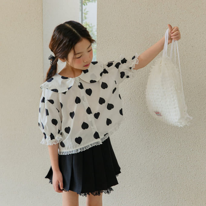 Ellymolly - Korean Children Fashion - #discoveringself - Over Puff Blanc