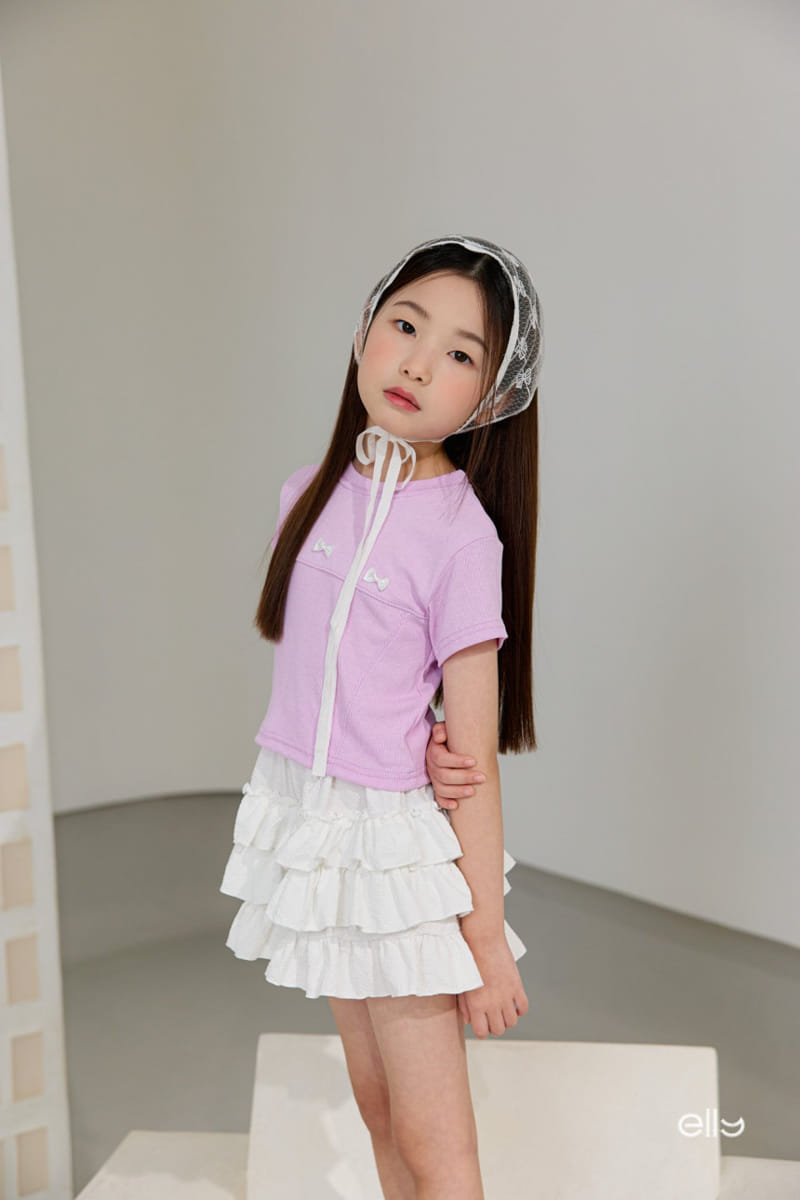 Ellymolly - Korean Children Fashion - #discoveringself - Rib Ribbon Tee - 11