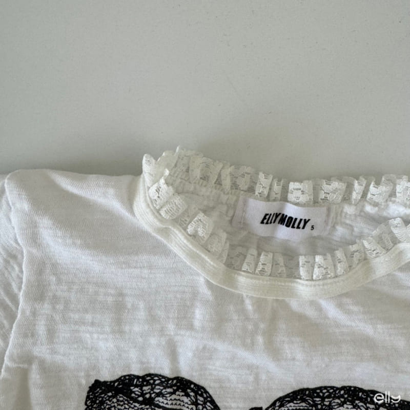 Ellymolly - Korean Children Fashion - #discoveringself - Slop Lace Ribbon Tee - 7
