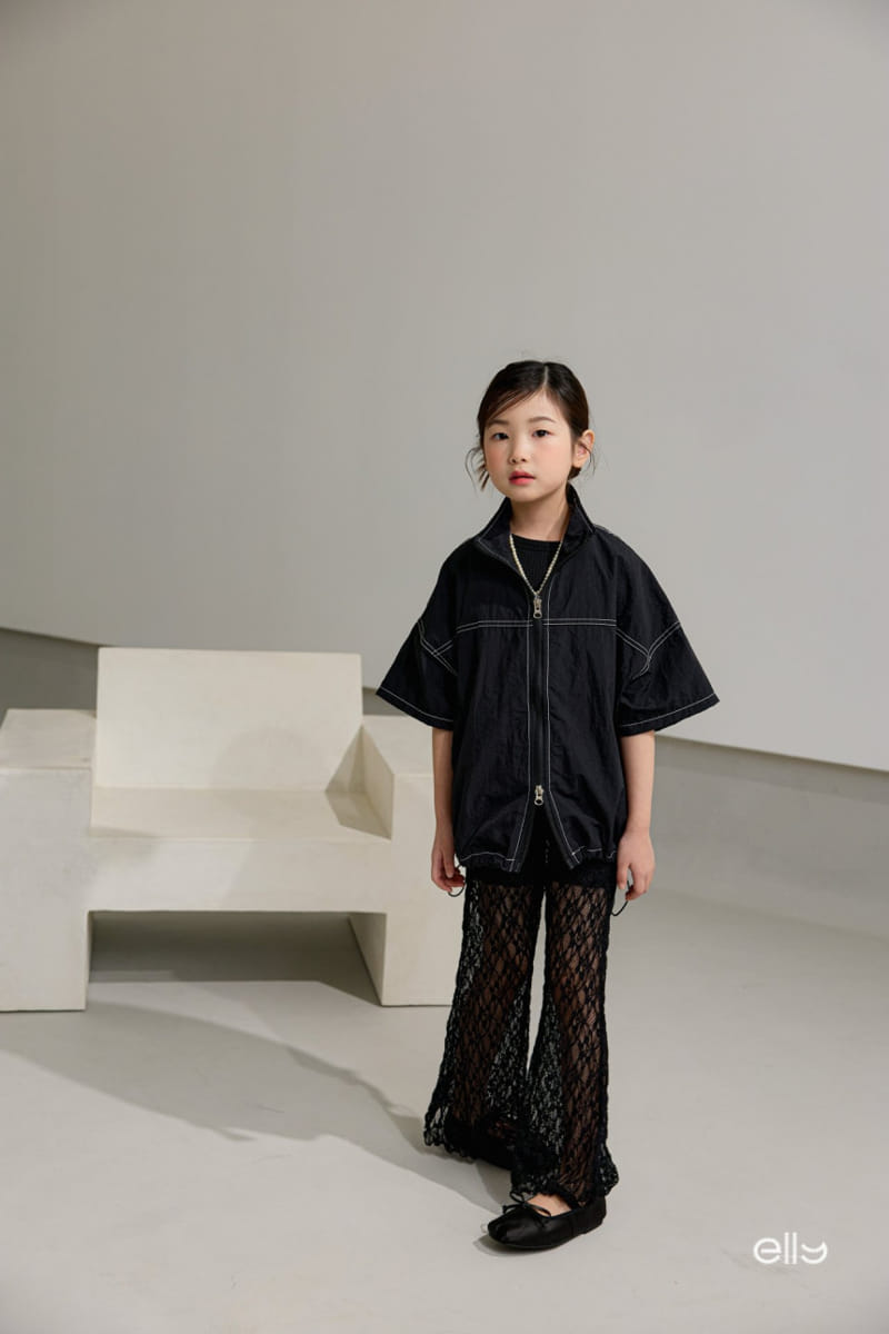 Ellymolly - Korean Children Fashion - #discoveringself - See Through Lace Boots Cut Pants - 11