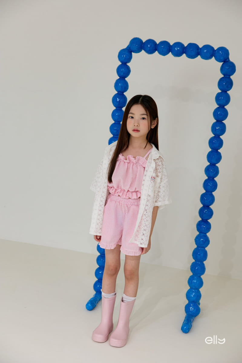 Ellymolly - Korean Children Fashion - #fashionkids - Cube Lace Shirt - 8