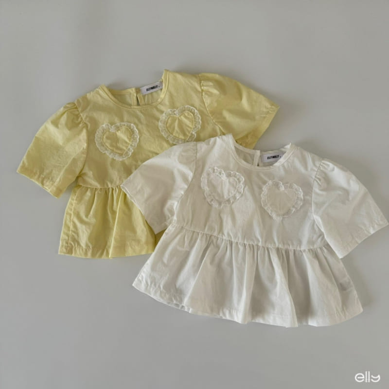 Ellymolly - Korean Children Fashion - #fashionkids - Double Heart Blan - 3