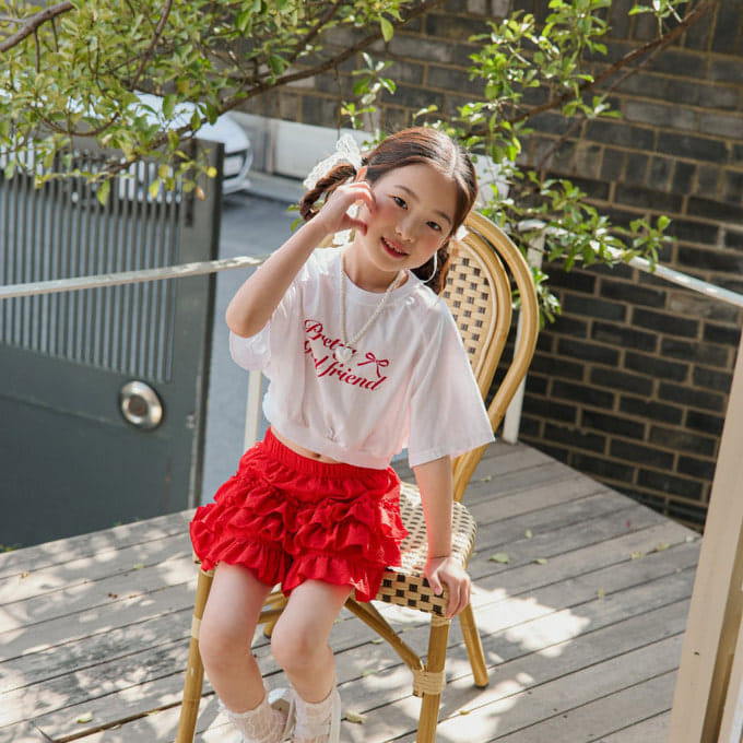 Ellymolly - Korean Children Fashion - #fashionkids - Pretty Crop Tee