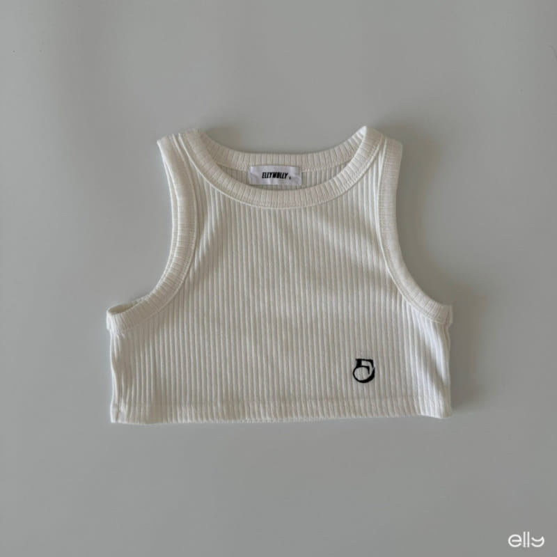 Ellymolly - Korean Children Fashion - #fashionkids - Vanilla Crop Sleeveless Tee - 5