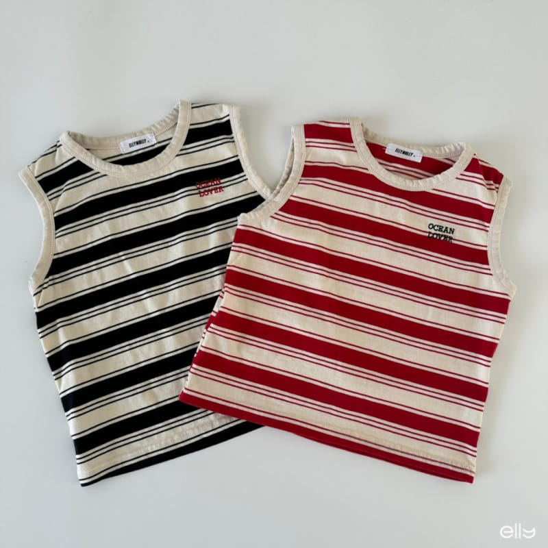 Ellymolly - Korean Children Fashion - #fashionkids - Ocean ST Sleeveless Tee - 3