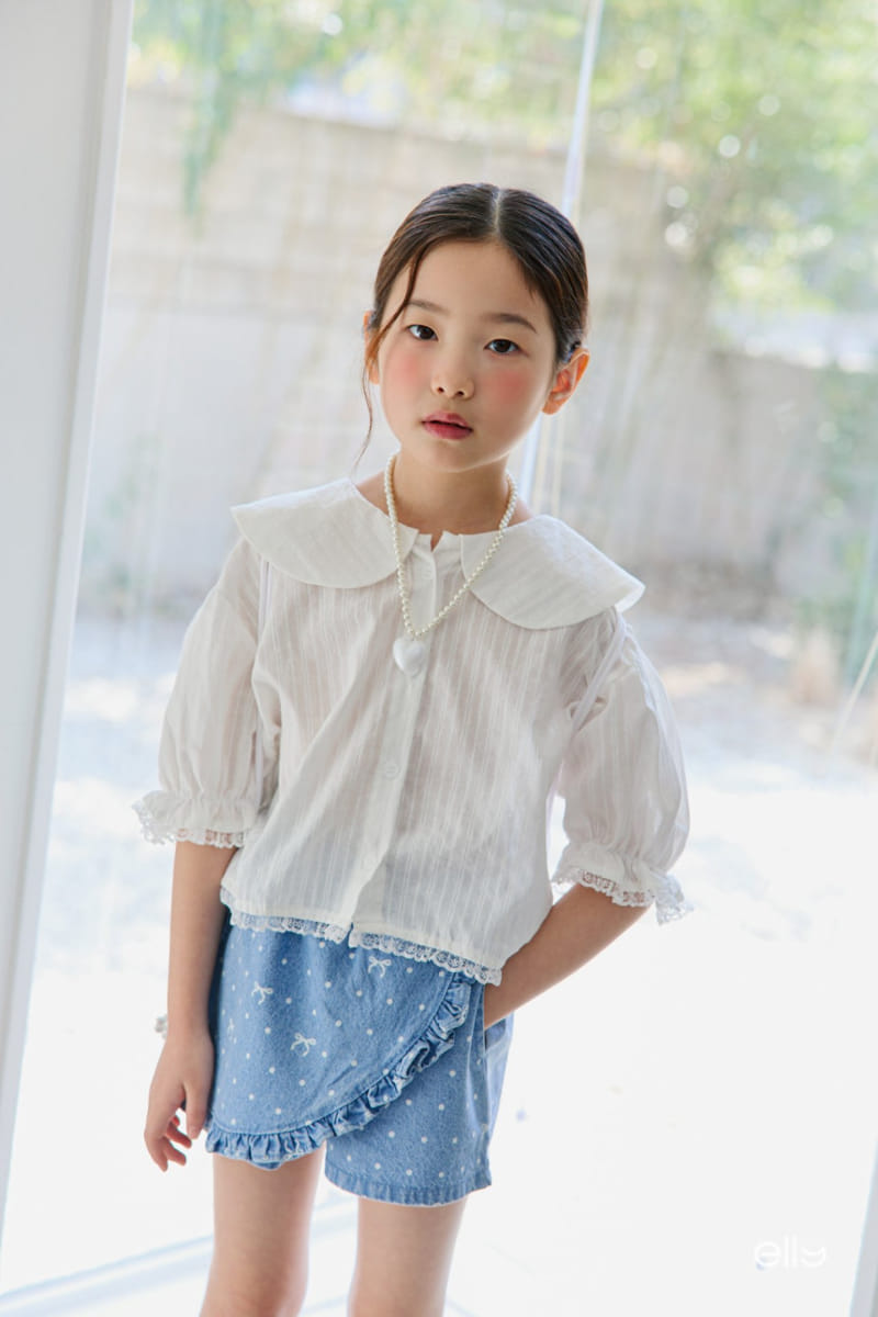 Ellymolly - Korean Children Fashion - #fashionkids - Frill Wrap Shorts - 7