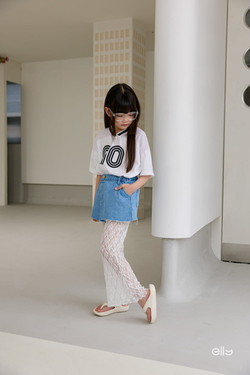 Ellymolly - Korean Children Fashion - #fashionkids - Wrap Denim Skirt - 6