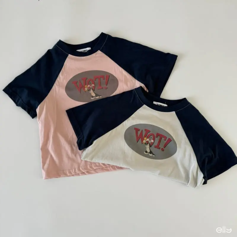 Ellymolly - Korean Children Fashion - #kidsshorts - Watt Raglan Tee - 2