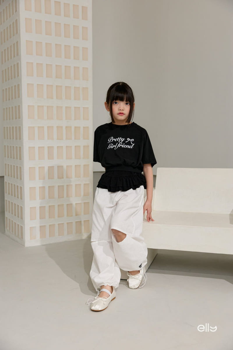 Ellymolly - Korean Children Fashion - #kidsshorts - Ccomo Frill Span Sleeveless Tee - 10