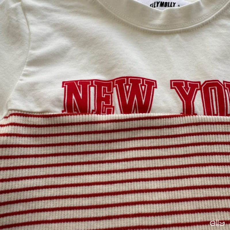 Ellymolly - Korean Children Fashion - #kidsshorts - New York Mix Crop Tee - 7