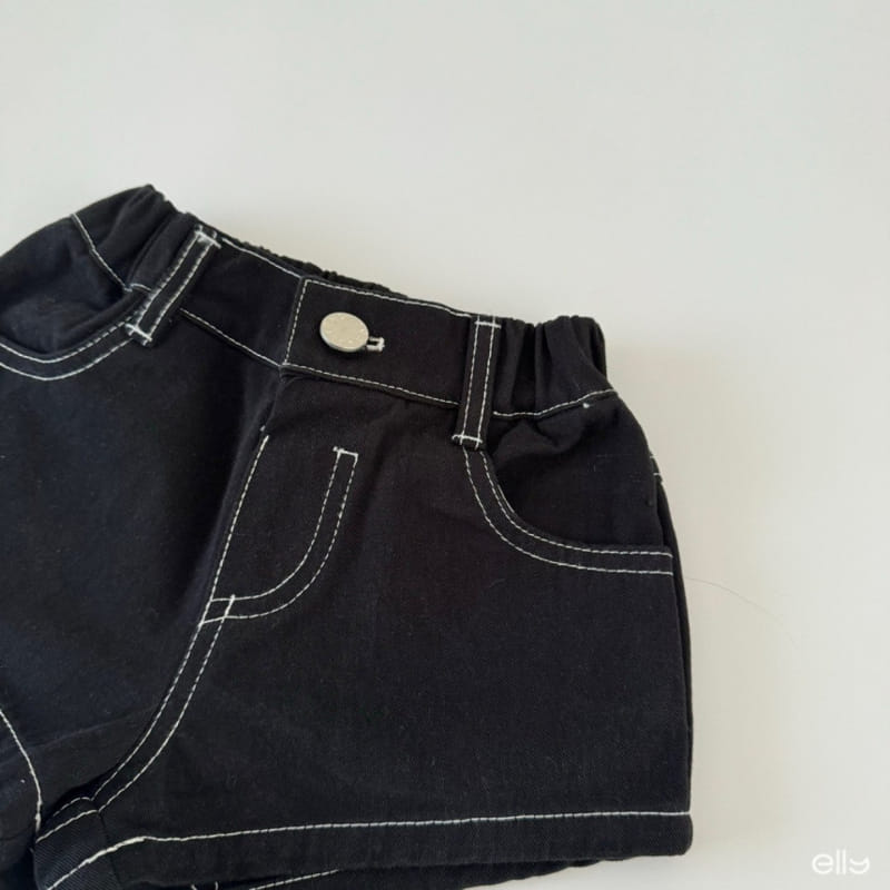Ellymolly - Korean Children Fashion - #kidsshorts - Stitch Short Pants - 9