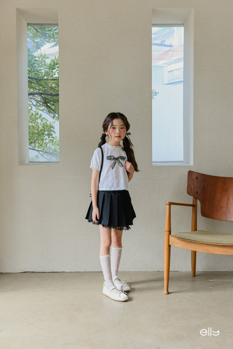 Ellymolly - Korean Children Fashion - #kidsshorts - Sherbet Wrinkle Skirt - 5