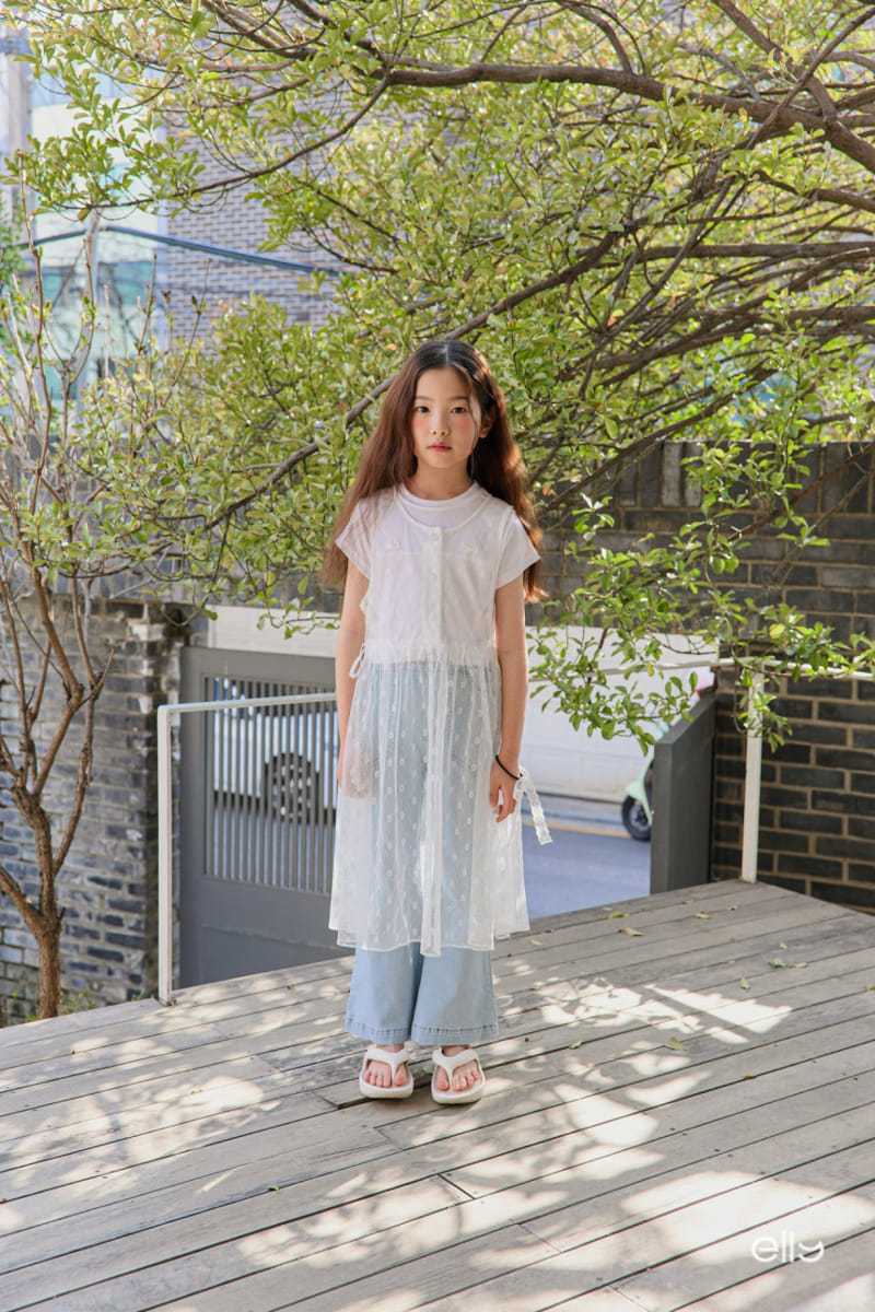 Ellymolly - Korean Children Fashion - #kidsshorts - Fog String One-Piece - 3