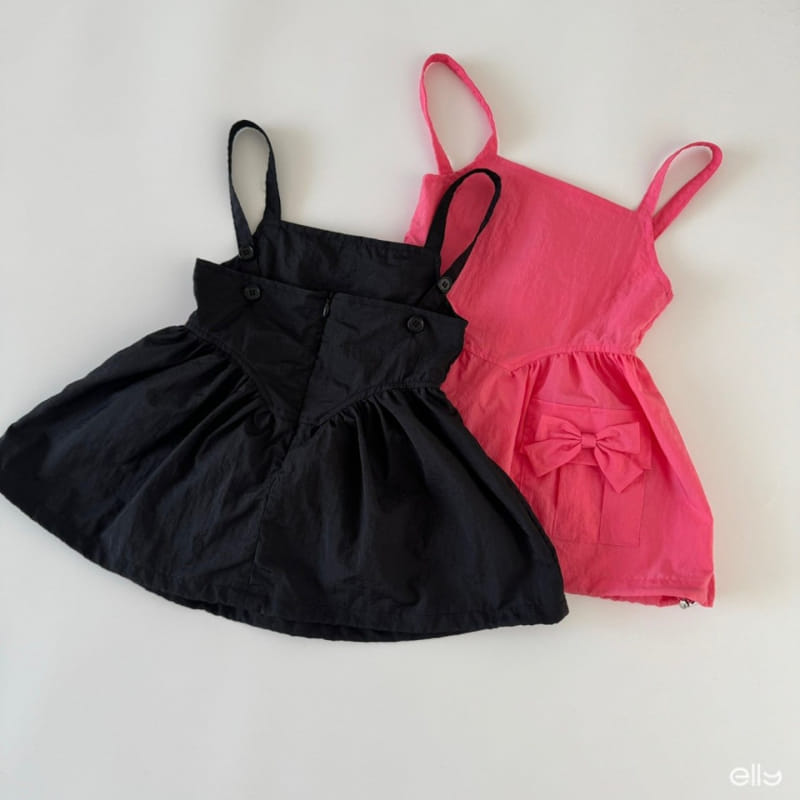 Ellymolly - Korean Children Fashion - #kidsshorts - Ribbon Balloon One-Piece - 2