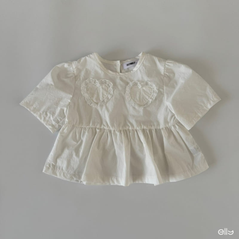 Ellymolly - Korean Children Fashion - #kidsstore - Double Heart Blan - 5