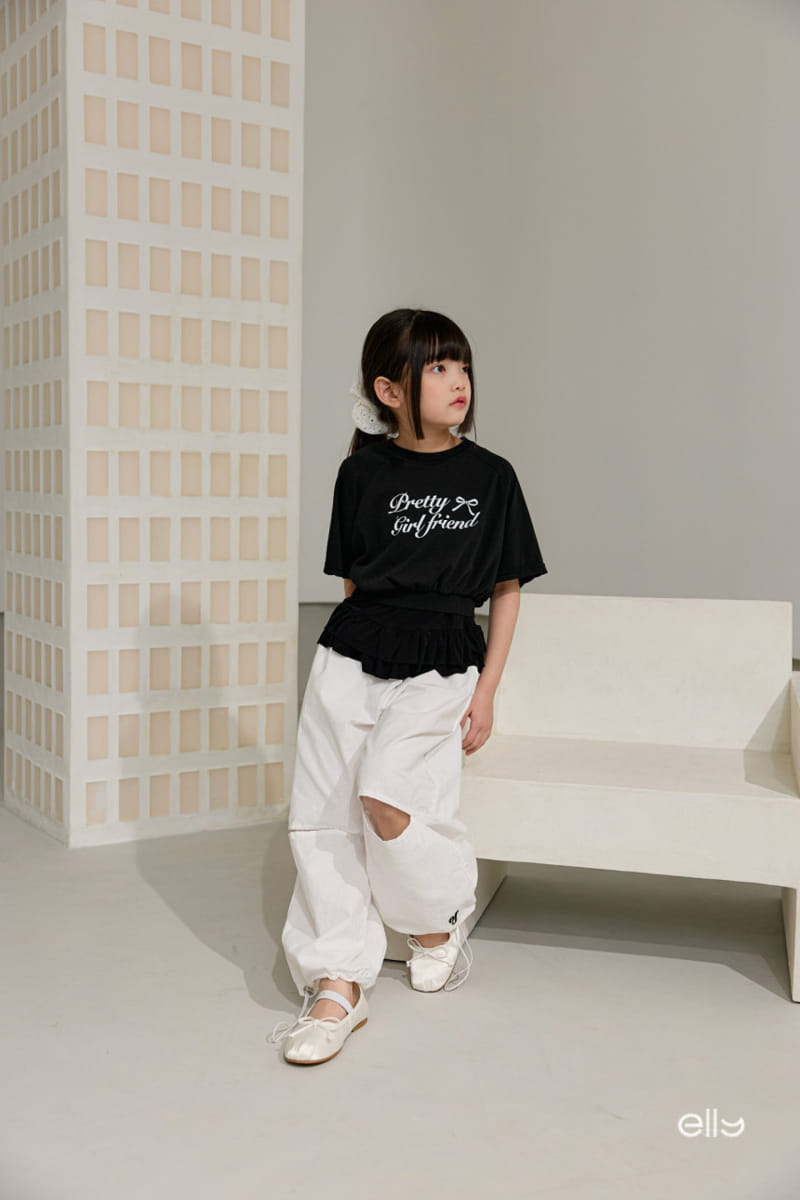 Ellymolly - Korean Children Fashion - #kidsstore - Ccomo Frill Span Sleeveless Tee - 11