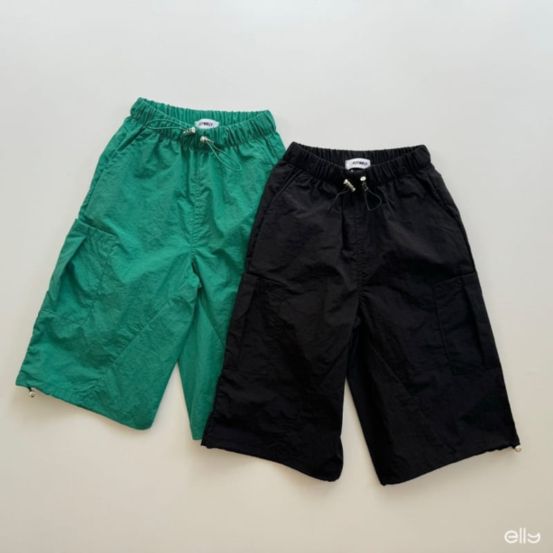 Ellymolly - Korean Children Fashion - #kidsstore - String Wide Shorts  - 2