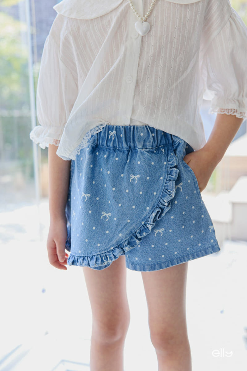 Ellymolly - Korean Children Fashion - #kidsstore - Frill Wrap Shorts - 9
