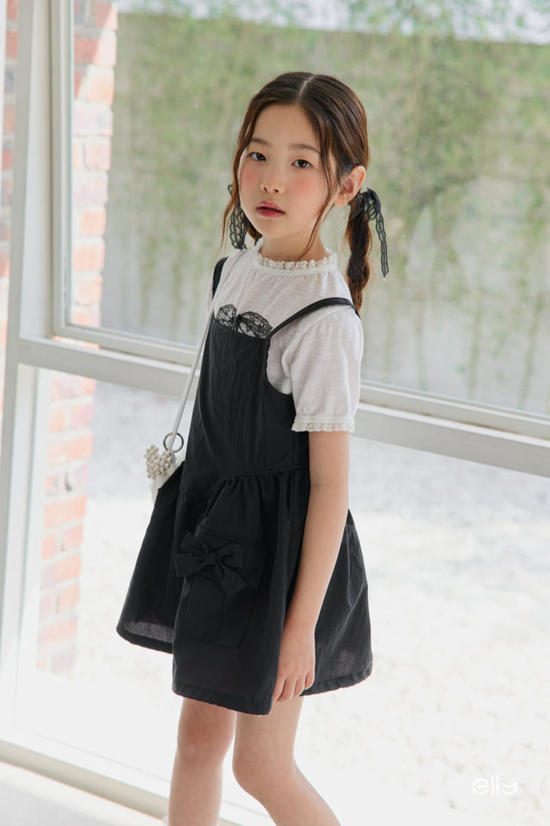 Ellymolly - Korean Children Fashion - #kidsstore - Ribbon Balloon One-Piece - 3
