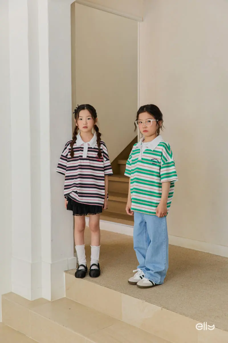 Ellymolly - Korean Children Fashion - #kidzfashiontrend - Mind Collar Tee - 10