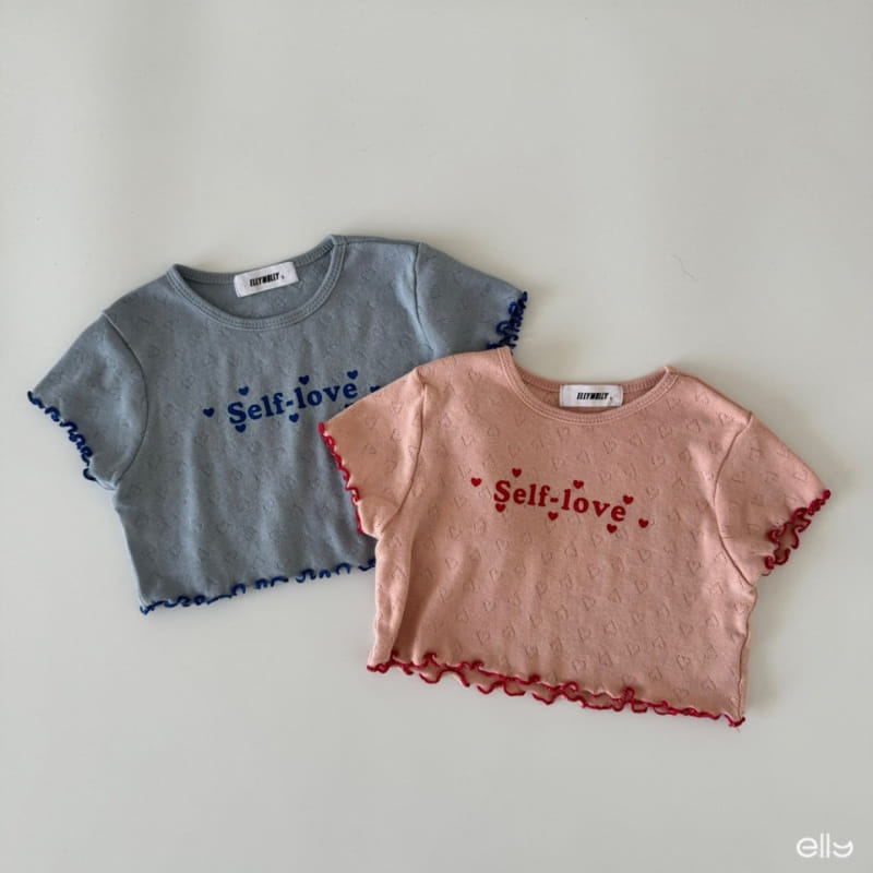 Ellymolly - Korean Children Fashion - #kidzfashiontrend - Love Terry Crop Tee - 2