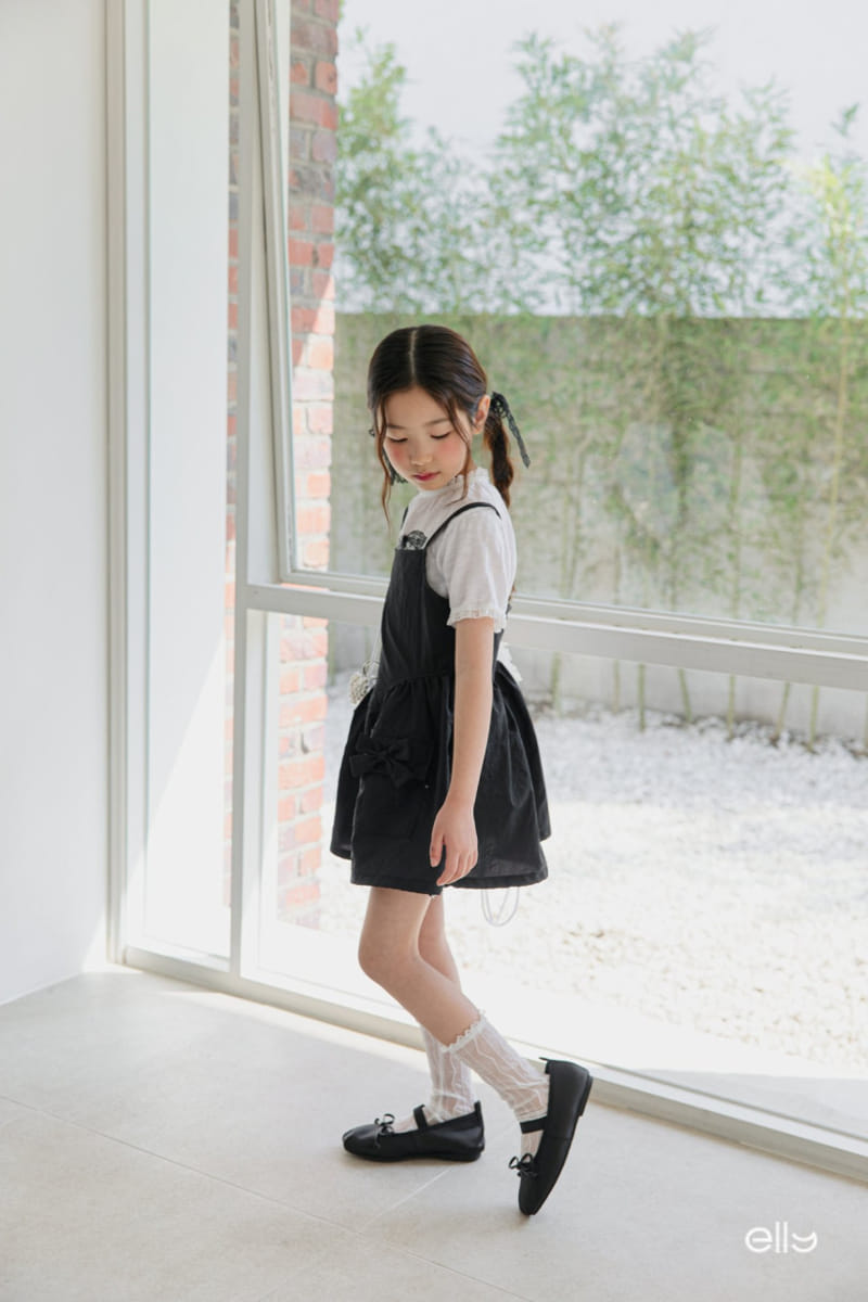 Ellymolly - Korean Children Fashion - #kidsstore - Ribbon Balloon One-Piece - 4