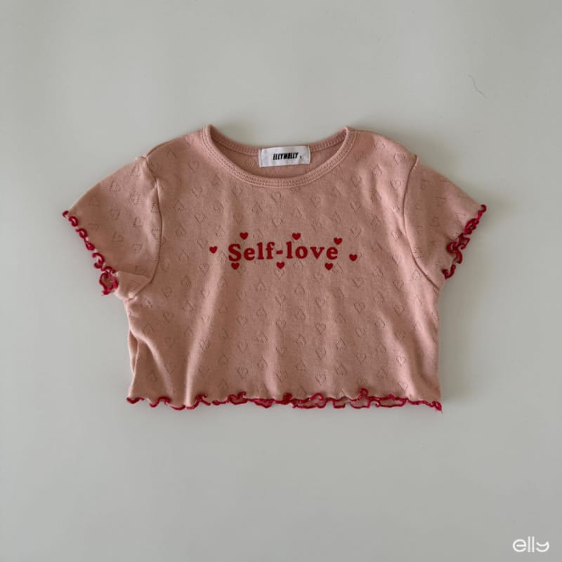 Ellymolly - Korean Children Fashion - #Kfashion4kids - Love Terry Crop Tee - 4