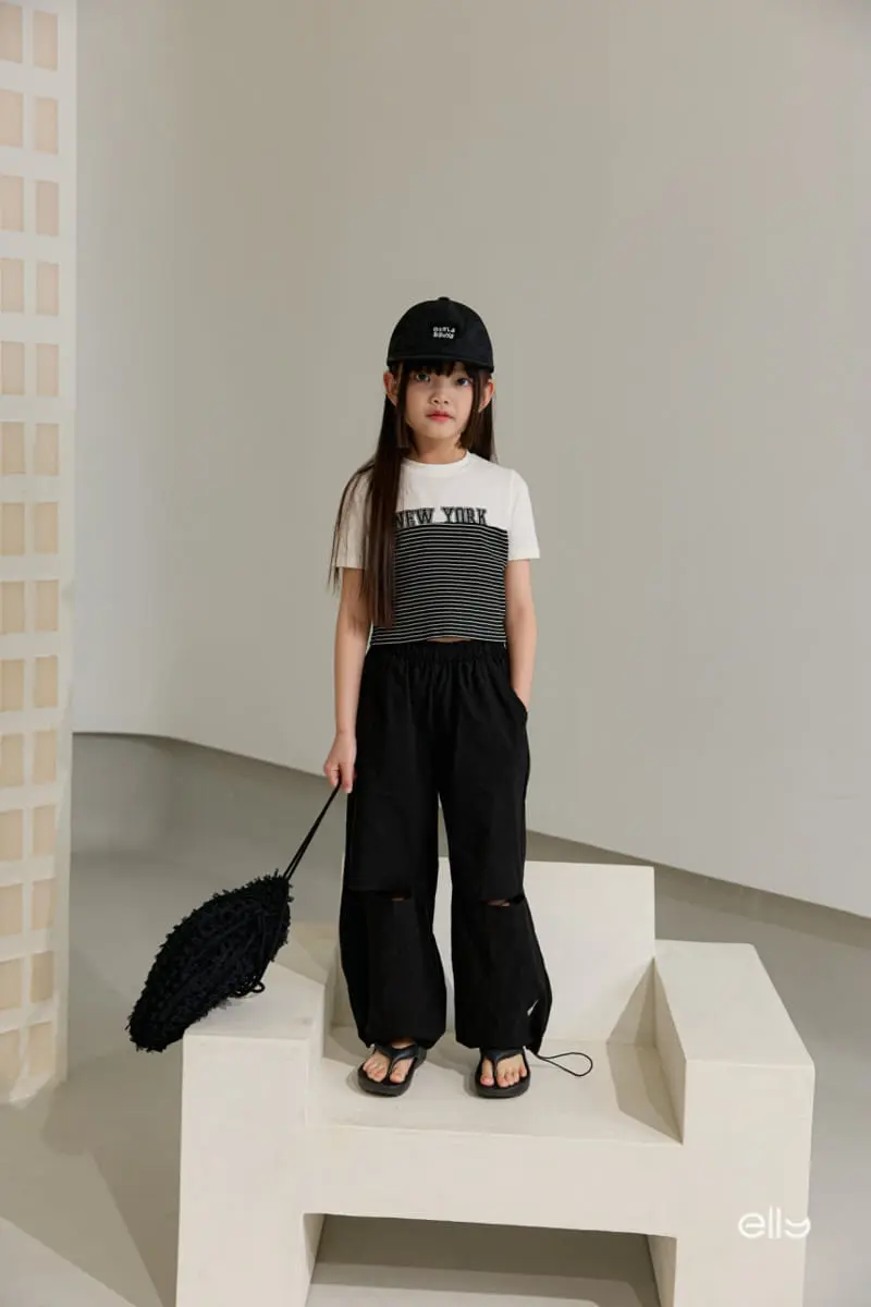 Ellymolly - Korean Children Fashion - #littlefashionista - New York Mix Crop Tee - 11