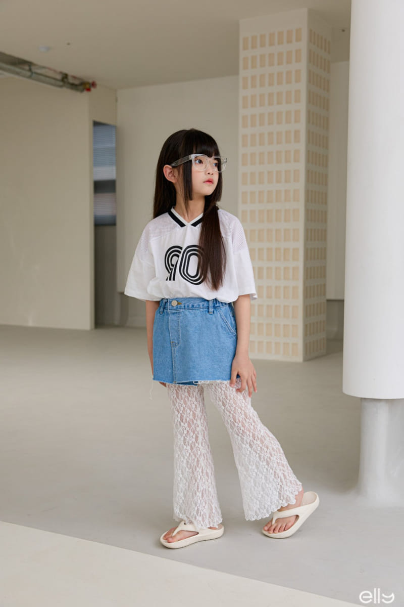 Ellymolly - Korean Children Fashion - #littlefashionista - Wrap Denim Skirt - 11