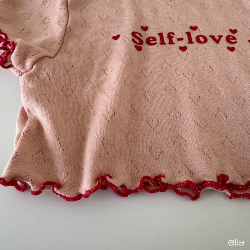 Ellymolly - Korean Children Fashion - #magicofchildhood - Love Terry Crop Tee - 5