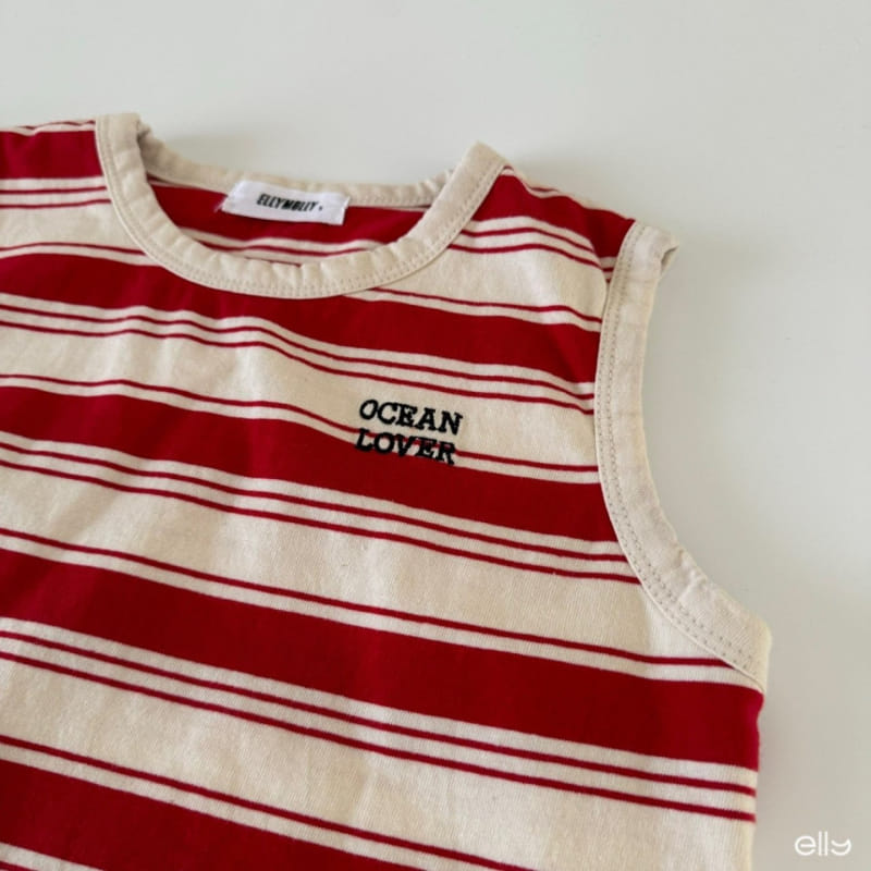Ellymolly - Korean Children Fashion - #magicofchildhood - Ocean ST Sleeveless Tee - 9